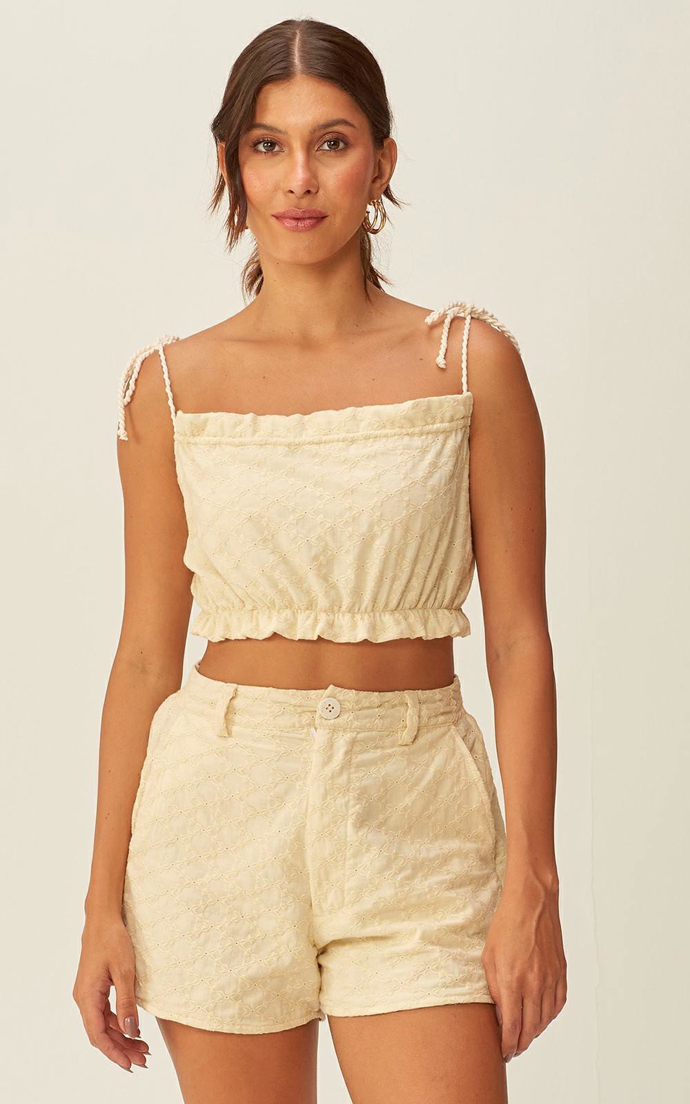 Blusa Top Cropped Laise