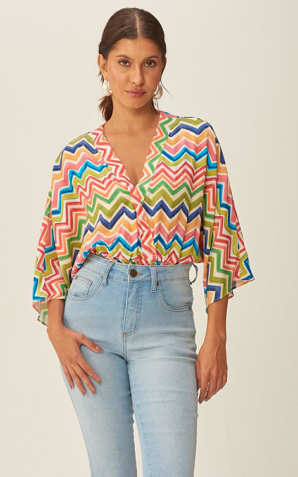 Blusa Ampla Estampada